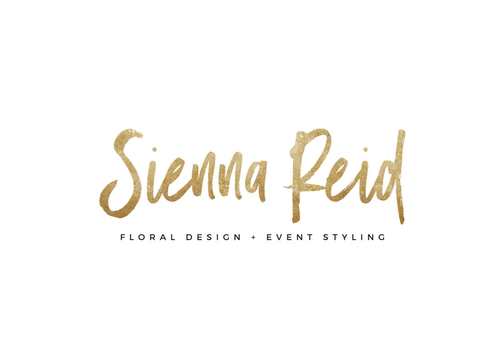 stylish gold hand written graphic design logo