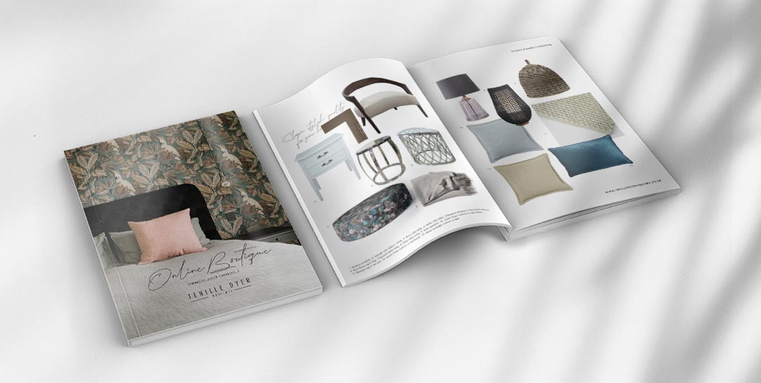 Graphic Design Hamilton, Tenille Dyer Interiors - Online Boutique