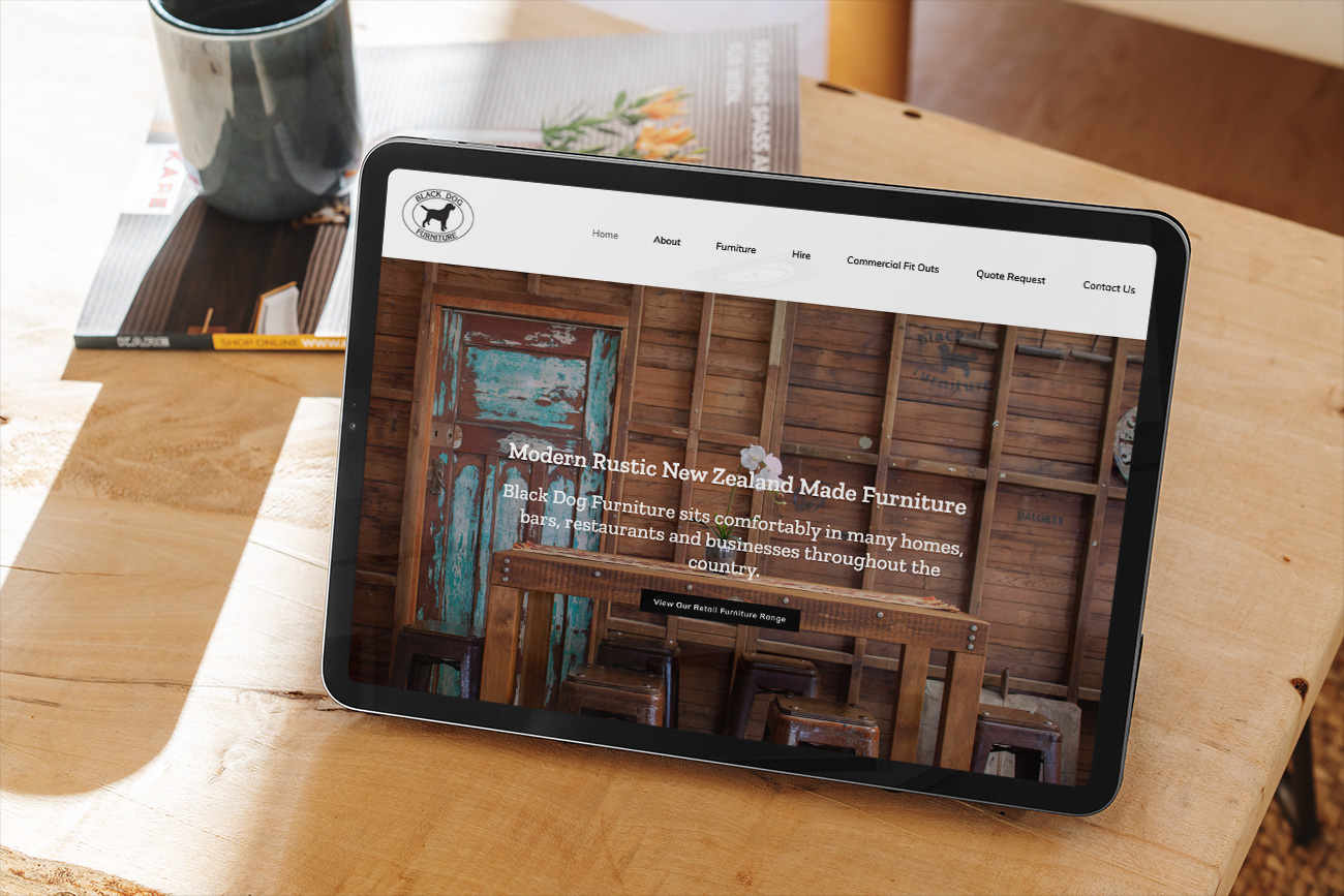 Website Design and Development Black Dog Furniture