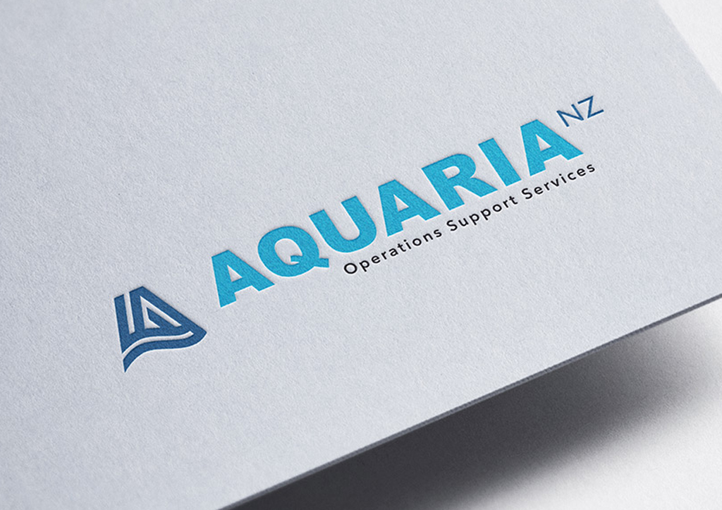 Aqua blue logo Aquaria