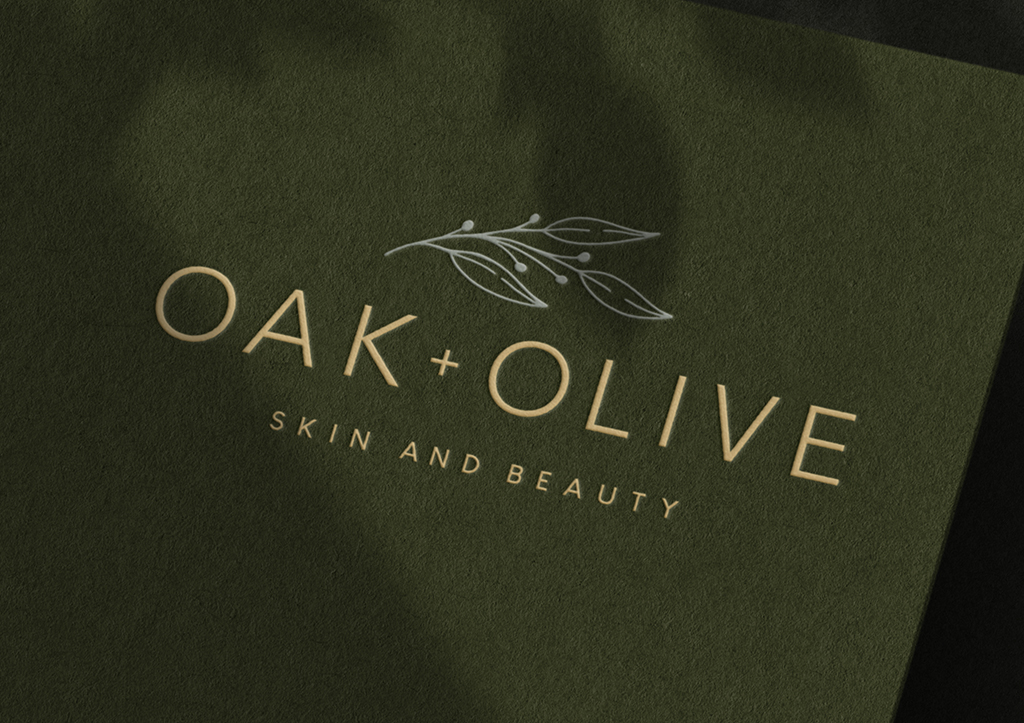 Logo Design - Oak + Olive Skin and Beauty