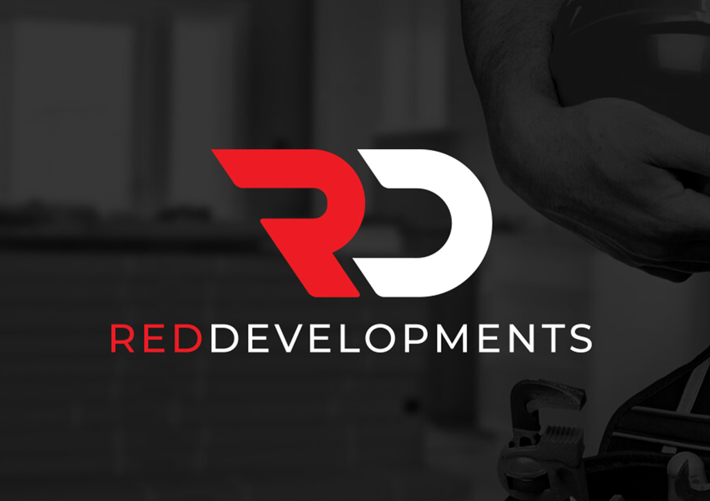 Logo Design - Red Developments red white logo
