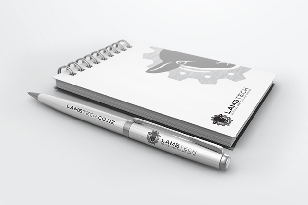 Lamb De Boning Lambtech silver white writing pad