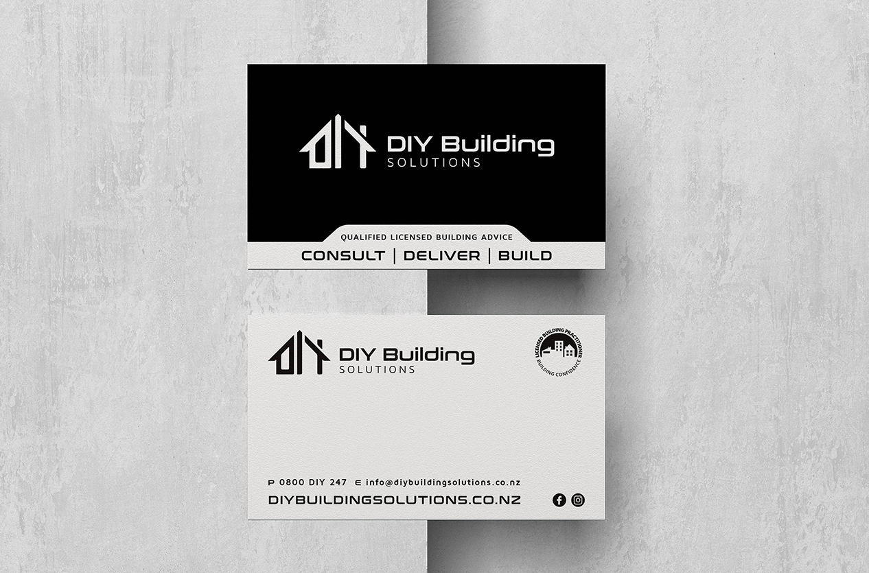 Graphic Design - DIY Building Solutions Business Card