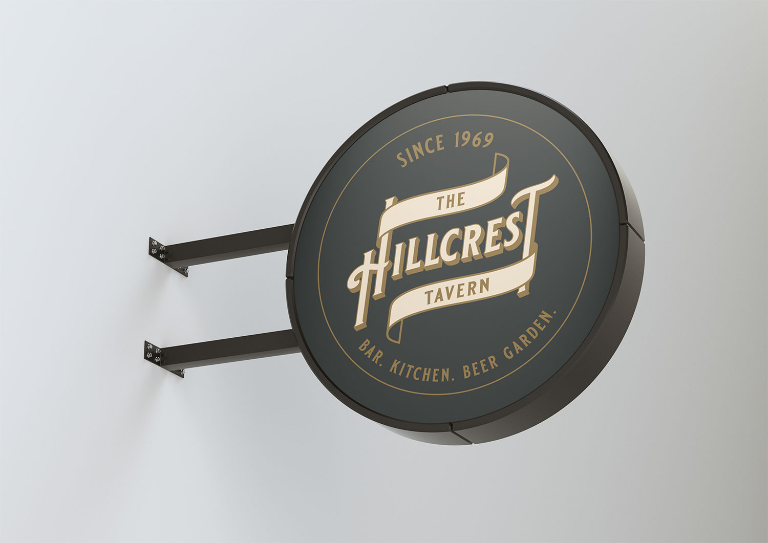 The Hillcrest Tavern logo design, Ashleigh May Design