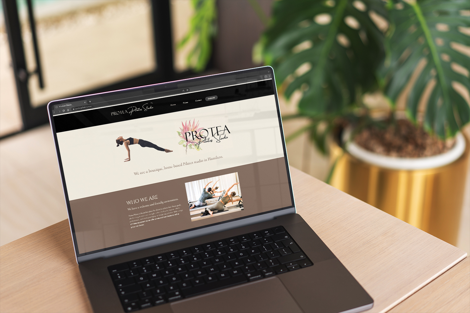 protea pilates website design