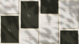 larissa drysdale business cards, Ashleigh May Design