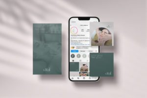 vital balance logo design hamilton, Ashleigh May Design