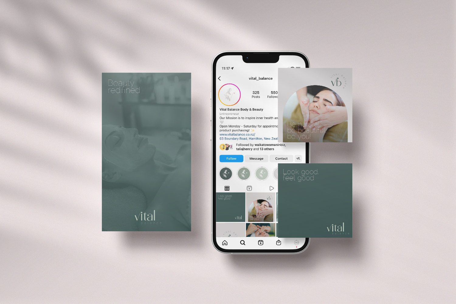 vital balance logo design hamilton, Ashleigh May Design