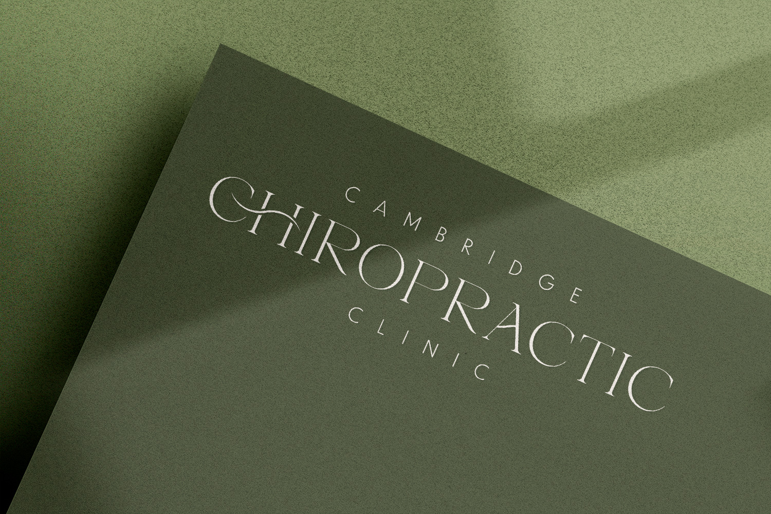 cambridge chiropractic clinic logo design, Ashleigh May Design
