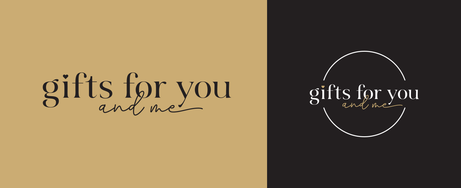 gifts for you and me logo design