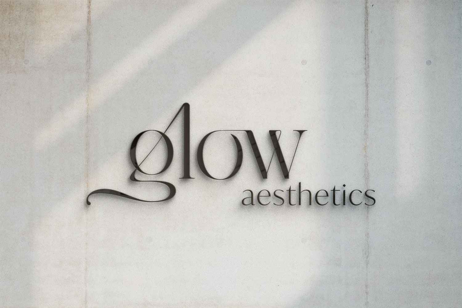 glow aesthetics logo design, Ashleigh May Design