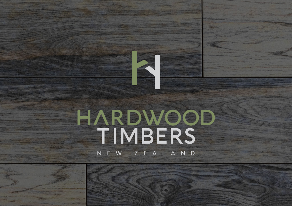 Hardwood Timbers Logo Design on textured image
